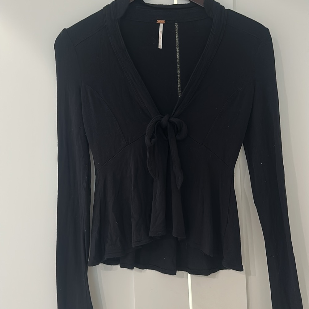 Free people black long sleeve  Women's Top